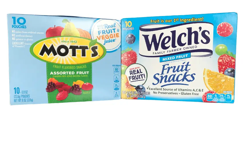 Mott's vs Welch's Fruit Snacks - What's the Difference?