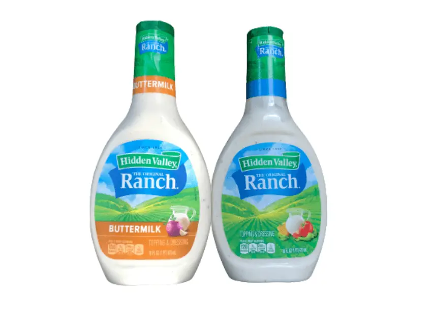 Bottles of Ranch Dressing Hidden Valley