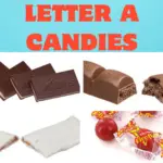 Letter A Candy